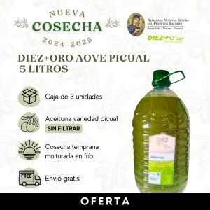 AOVE 5 Litros Cosecha temprana – Caja 3 u.