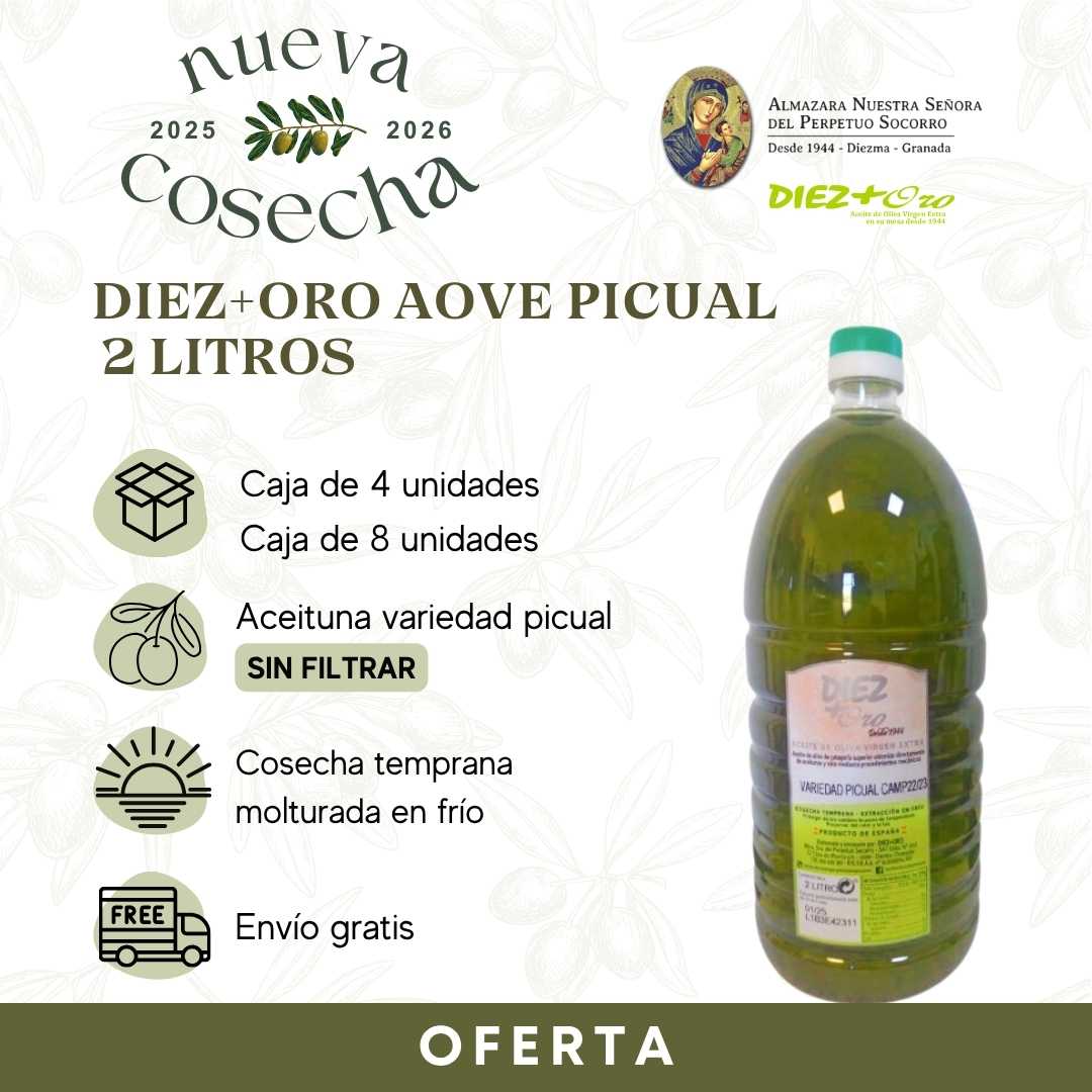 AOVE 2 Litros Cosecha temprana – Caja 4 - 8 u.