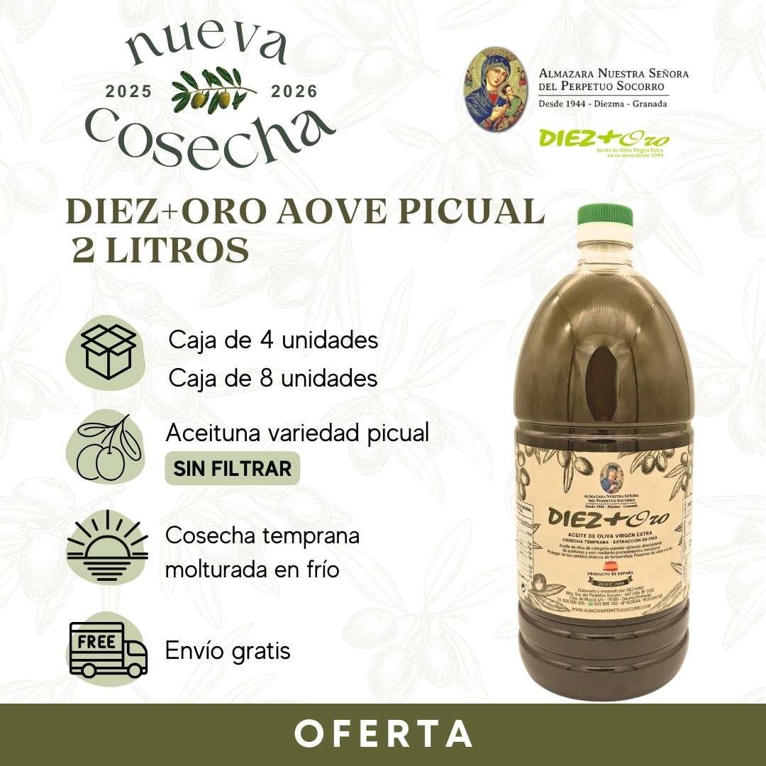 AOVE 2 Litros Cosecha temprana – Caja 4 - 8 u.