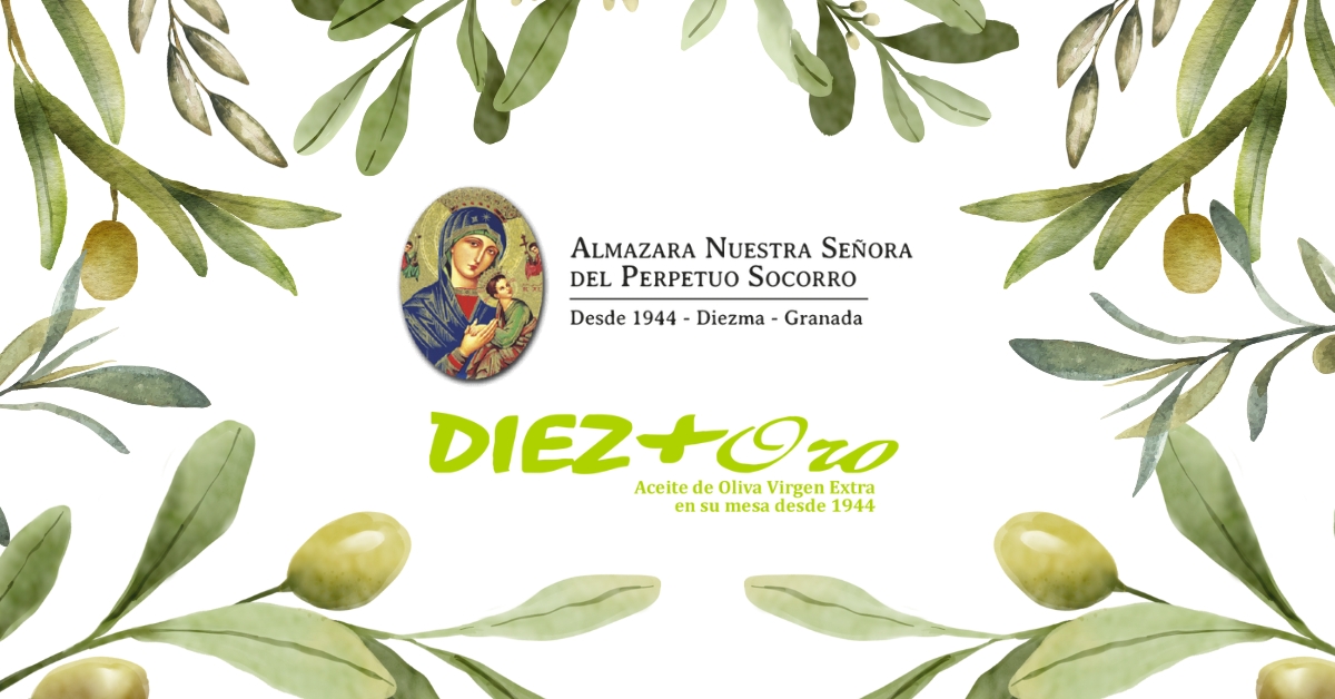 Almazara de Nuestra Señora del Perpetuo Socorro - Aceite de oliva virgen extra Diez+oro - Diezma - Granada logo